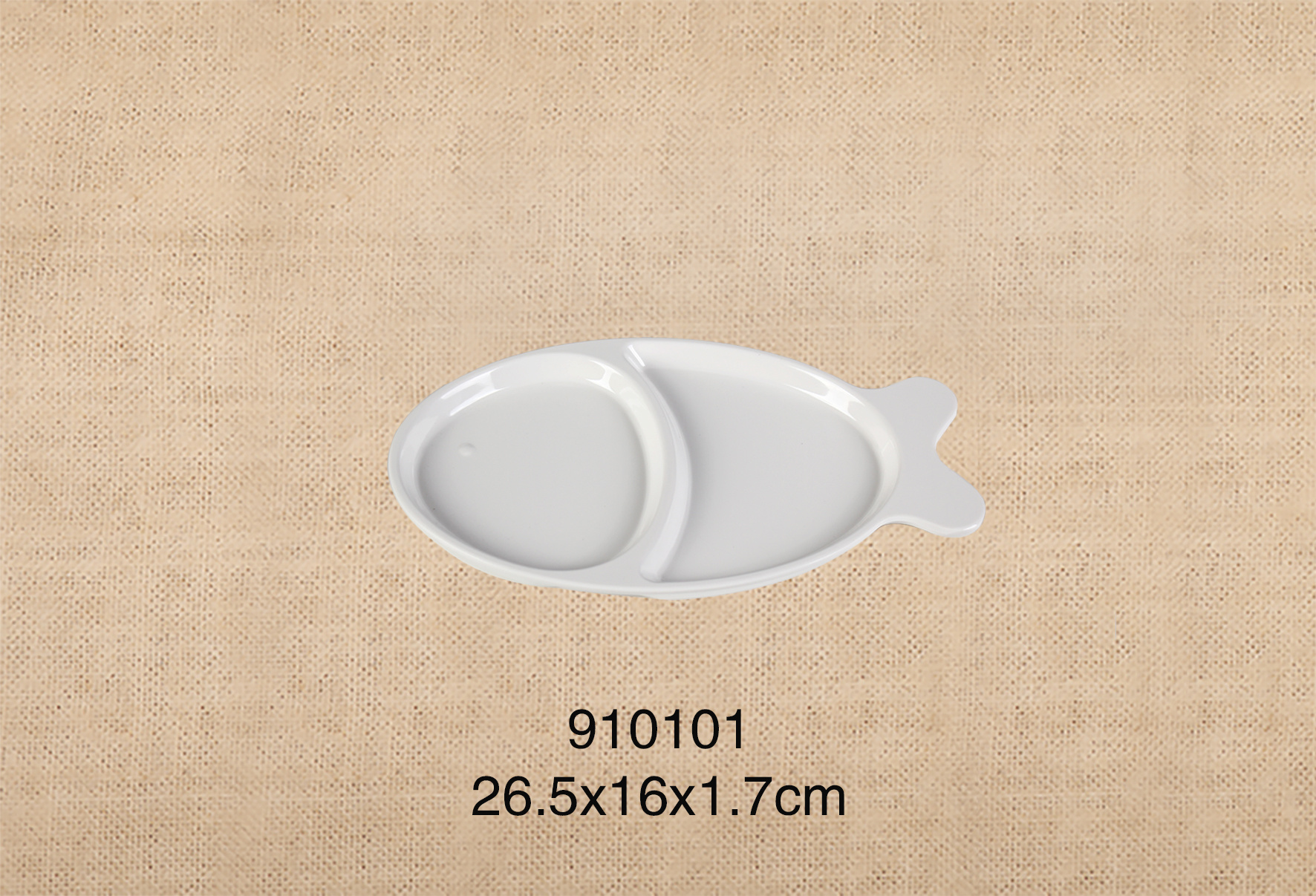 910101   10.4寸两格鱼盘