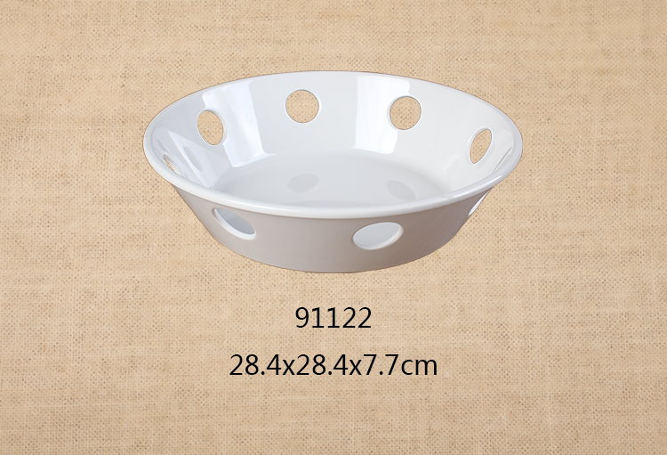 11.2寸侧面8孔圆深碗