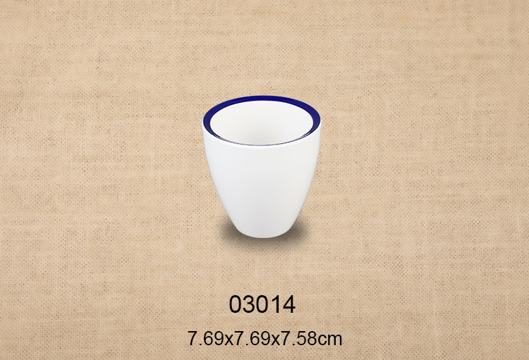 3寸茶杯（蓝边）