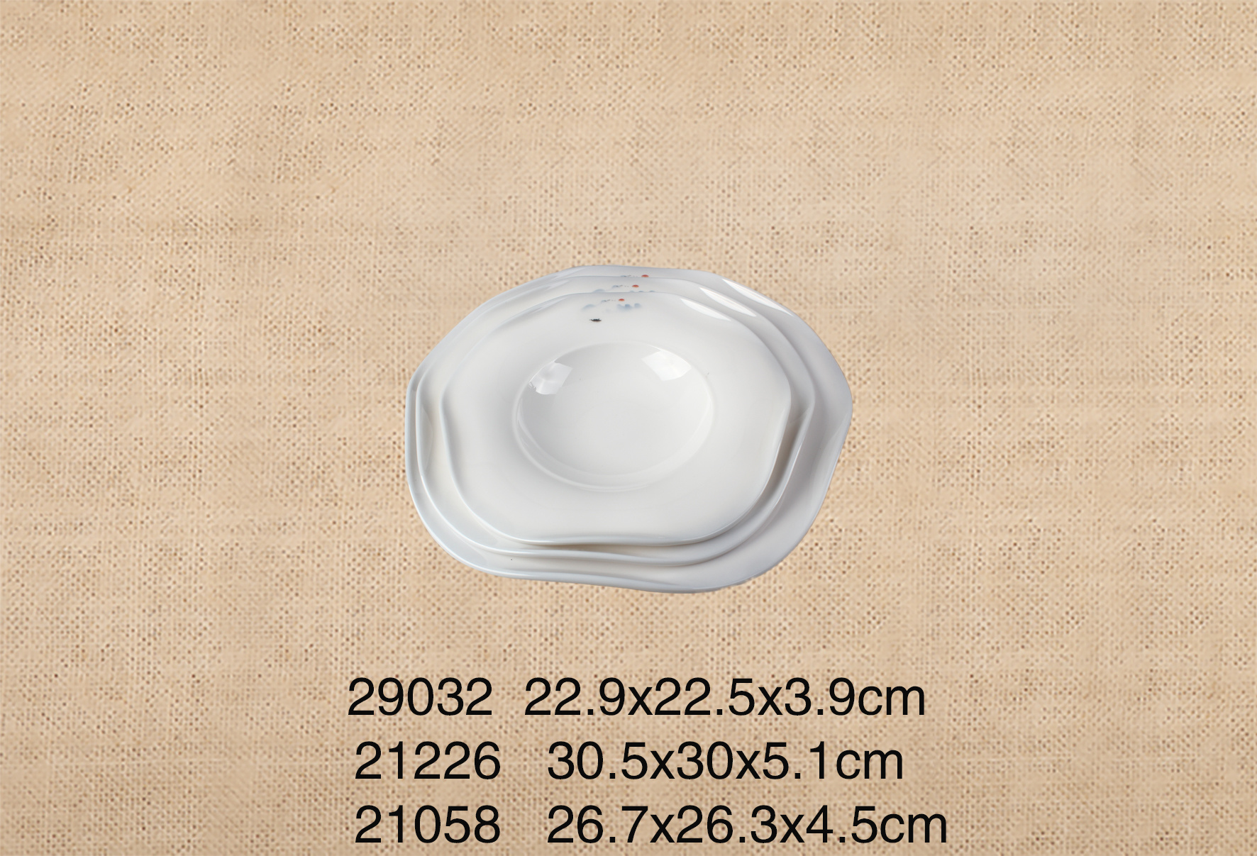 29032+21226+21058    9寸+10.5寸+12寸异型宽边圆碗